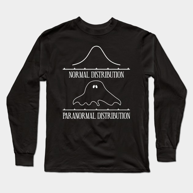 Normal and Paranormal Distribution - Math Graph Ghost Long Sleeve T-Shirt by ozalshirts